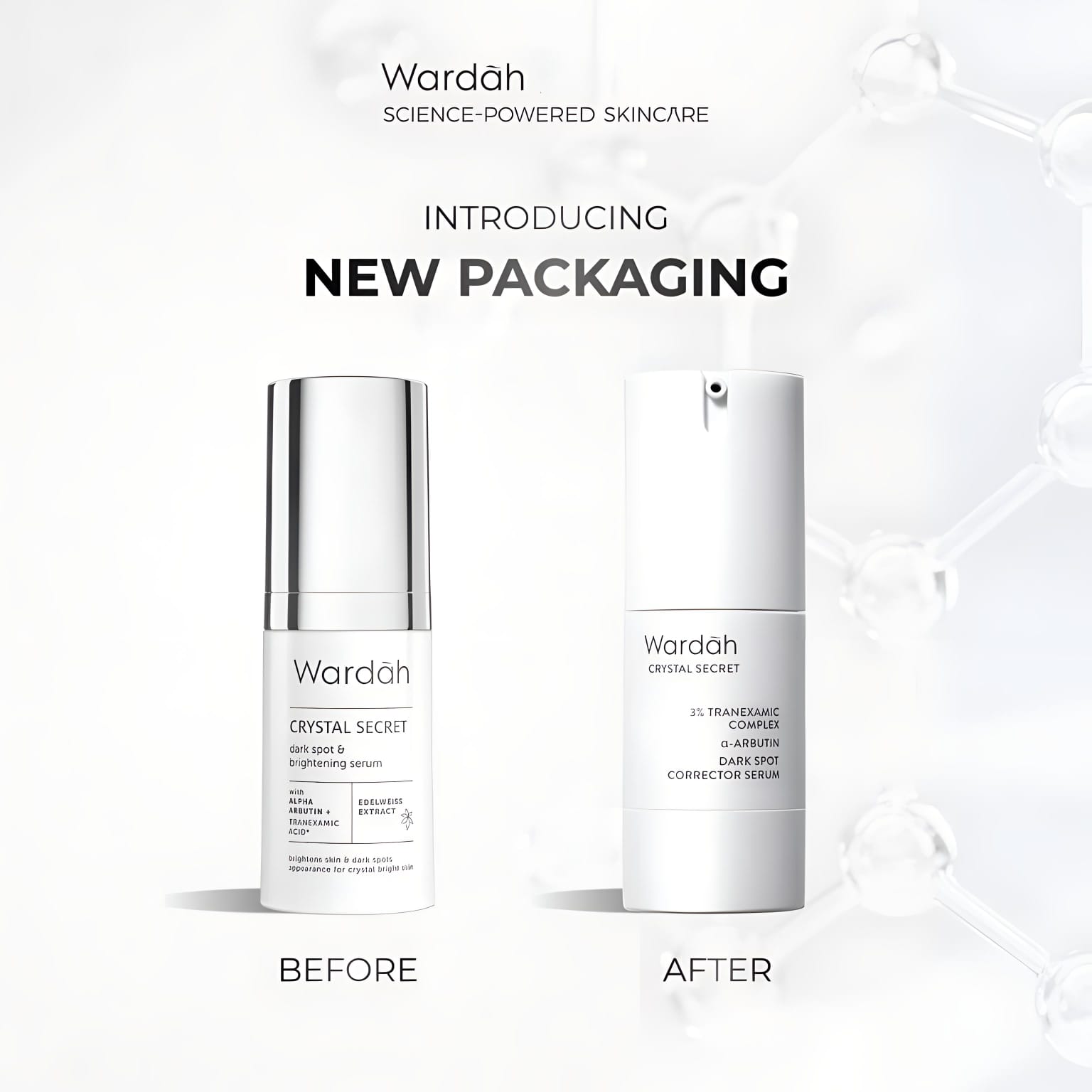 Wardah 3% Tranexamic Acid + Alpha Arbutin Crystal Secret Dark Spot Corrector Serum 20ml
