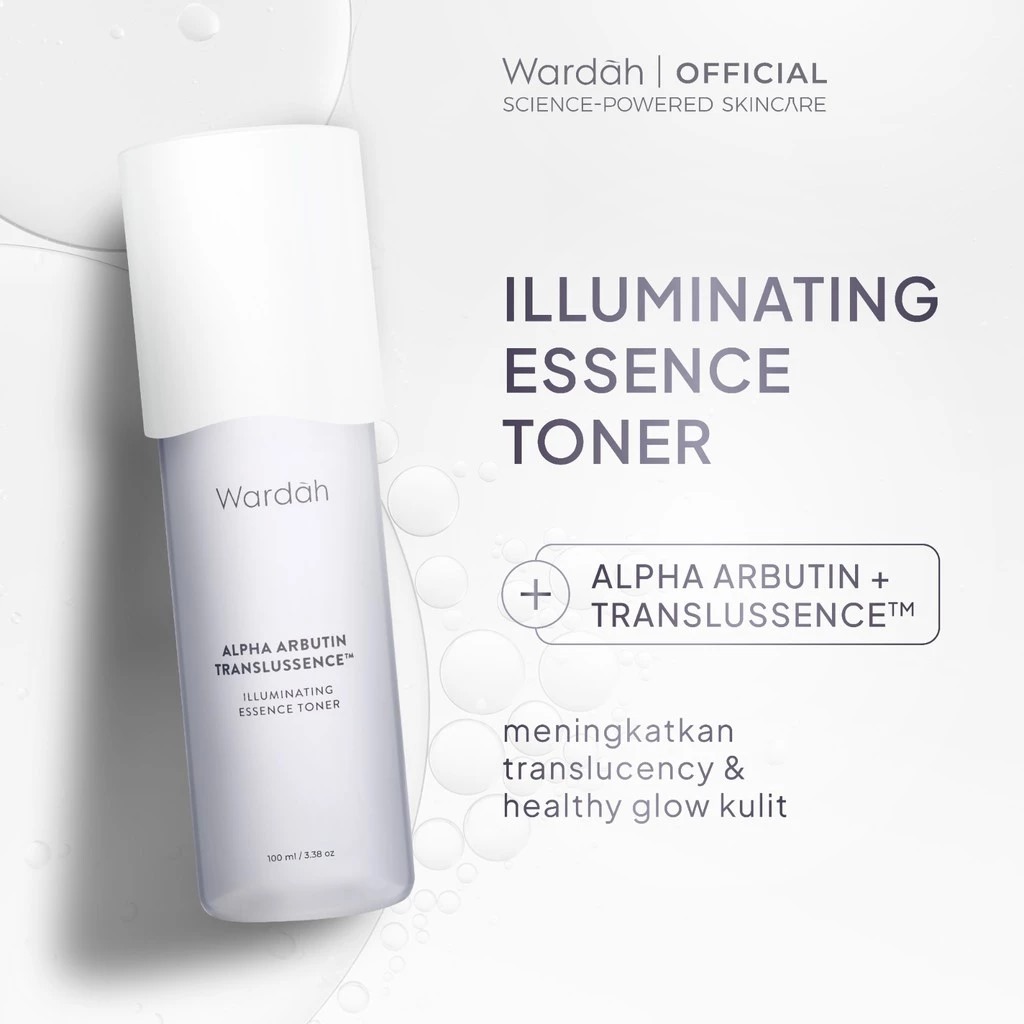 Wardah Alpha Arbutin Translussence Illuminating Essence Toner 100ml Wardah Alpha Arbutin Translussence Illuminating Essence Toner 100ml