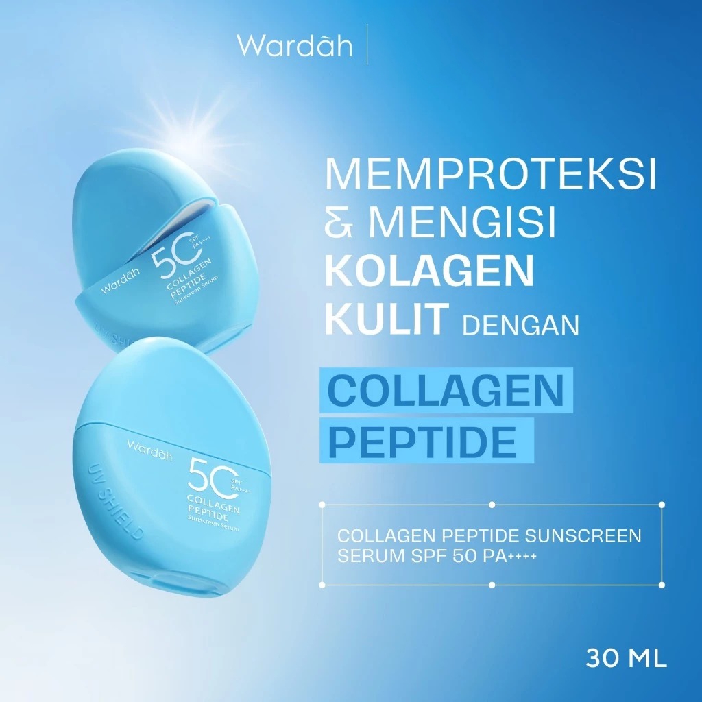 Wardah UV Shield Collagen Peptide Sunscreen Serum SPF50 PA++++ 30ml
