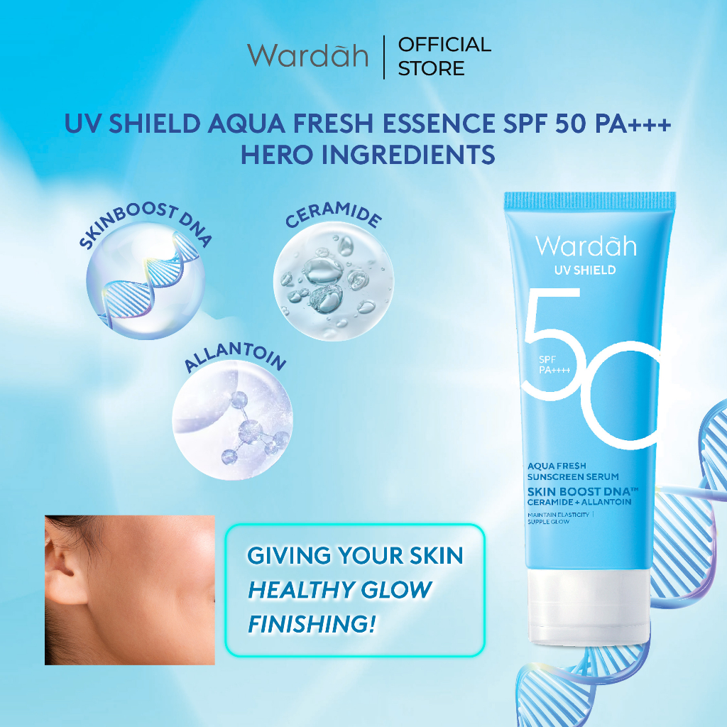 Wardah UV Shield Aqua Fresh Sunscreen Serum SPF50 PA++++ 30ml Wardah UV Shield Aqua Fresh Sunscreen Serum SPF50 PA++++ 30ml