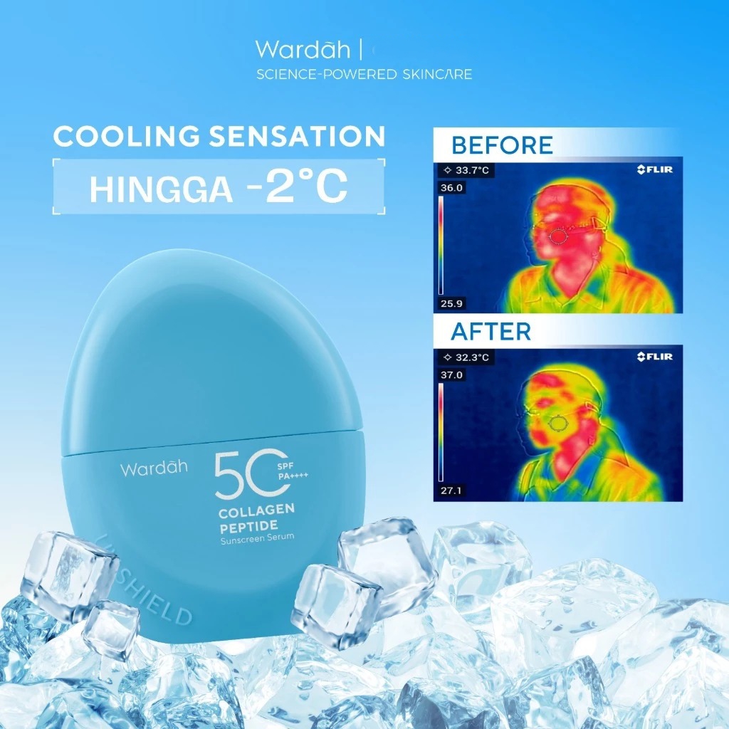 Wardah UV Shield Collagen Peptide Sunscreen Serum SPF50 PA++++ 30ml