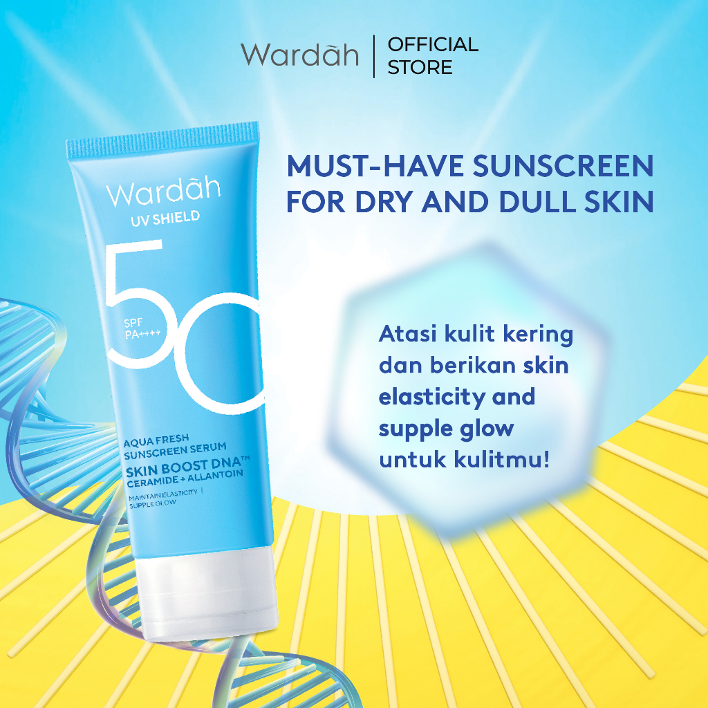 Wardah UV Shield Aqua Fresh Sunscreen Serum SPF50 PA++++ 30ml Wardah UV Shield Aqua Fresh Sunscreen Serum SPF50 PA++++ 30ml