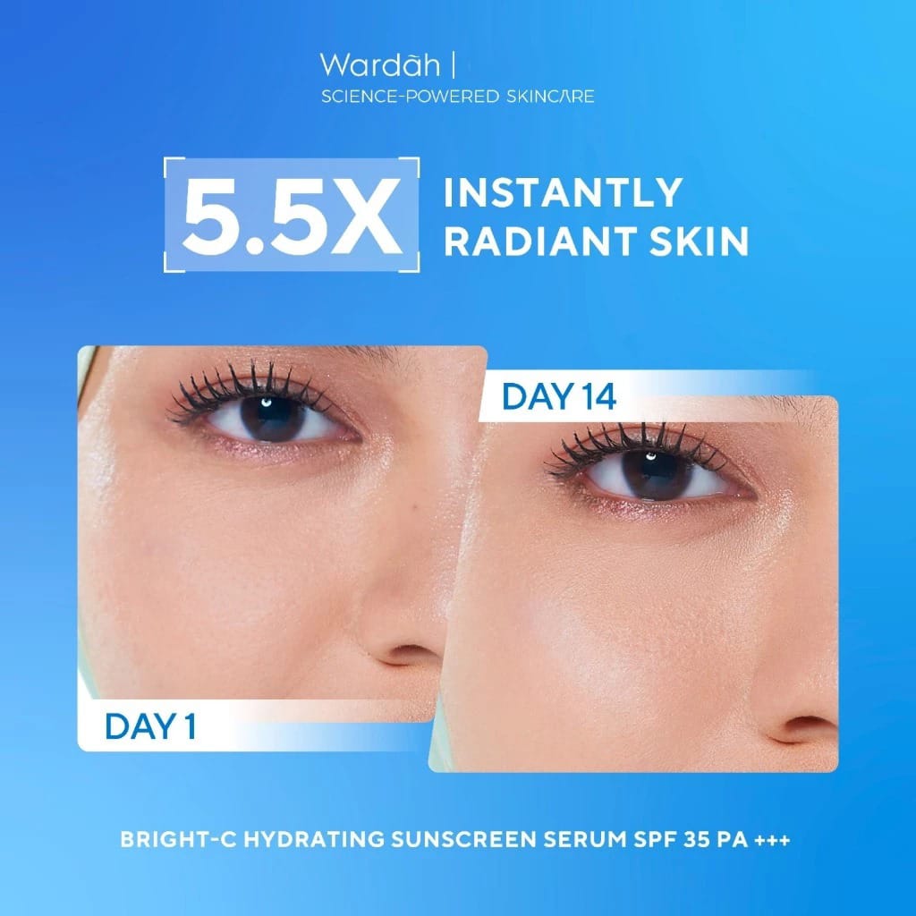 Wardah UV Shield Bright-C Hydrating Sunscreen Serum SPF35 PA+++ 40ml