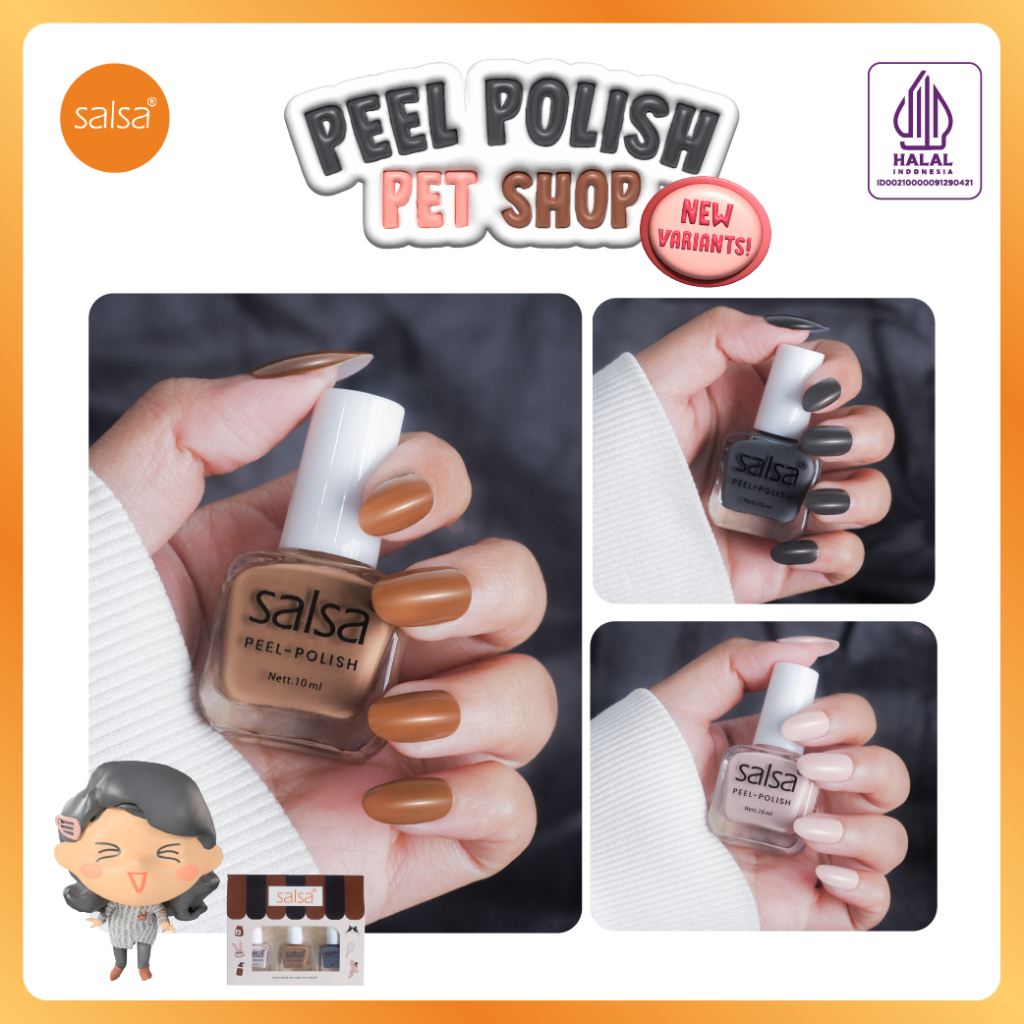 SALSA Kutek Peel Polish (Isi 3pcs) - Pet Shop