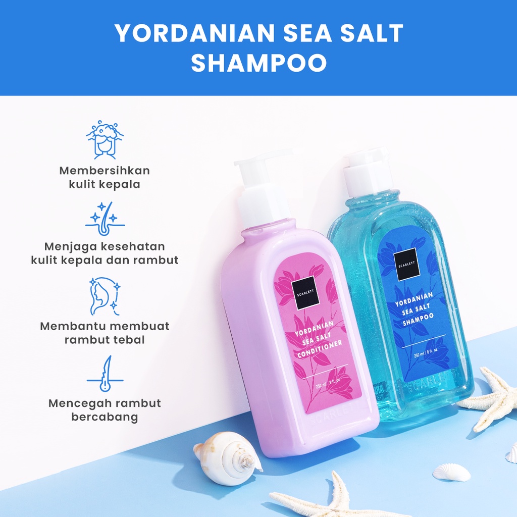 SCARLETT Whitening Yordanian Seasalt Shampoo 250ml