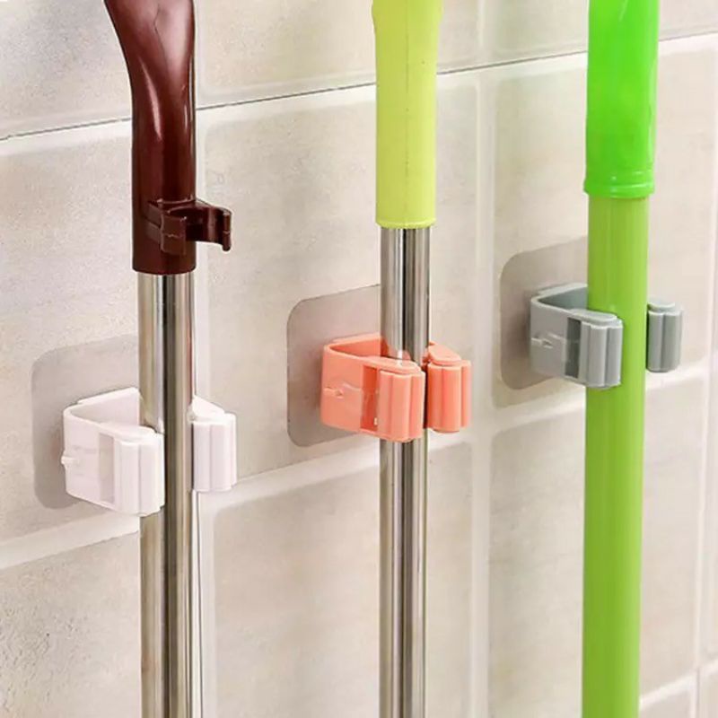 Gantungan Sapu / Alat Pel - Holder Gantungan Dinding Wall Mount Broom
