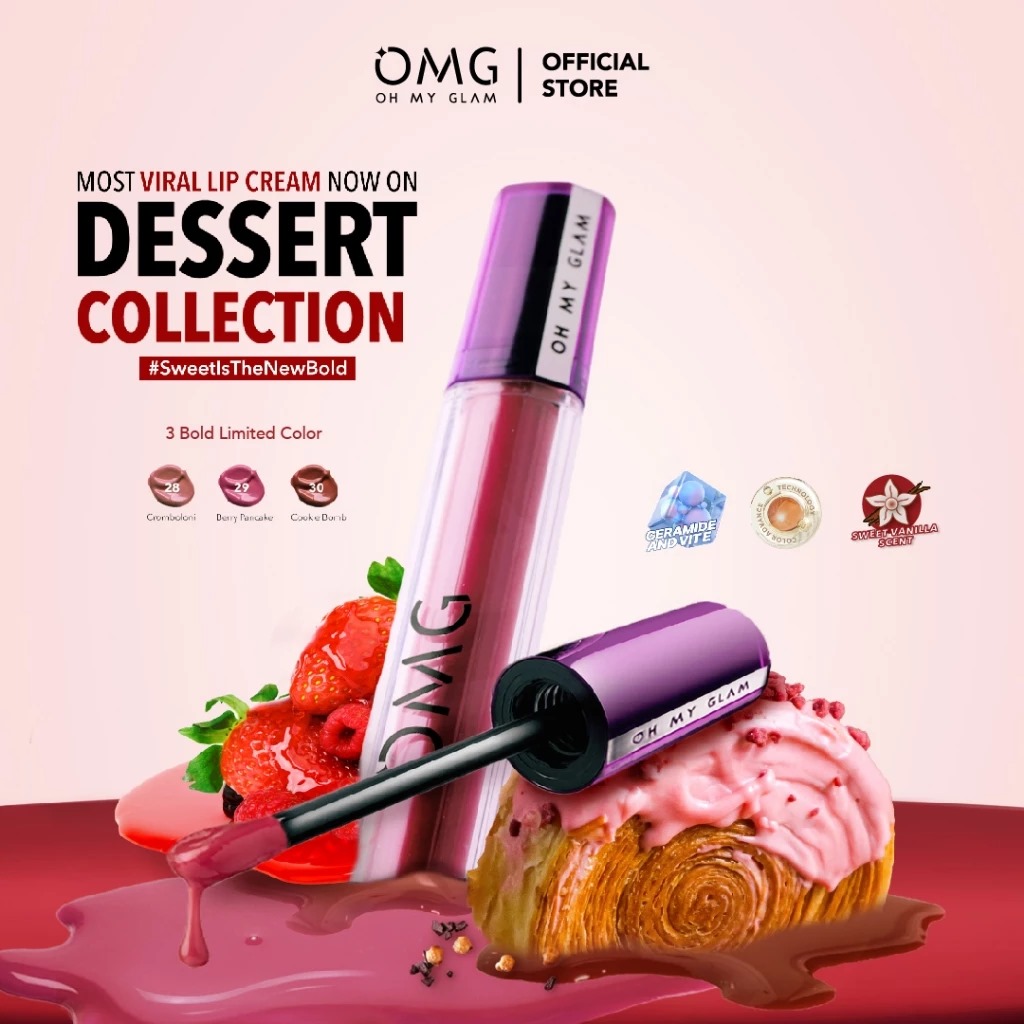 Oh My Glam Mattelast Lip Cream - 29 Berry Pancake 2.9g (OMG) Oh My Glam Mattelast Lip Cream - 29 Berry Pancake 2.9g (OMG)