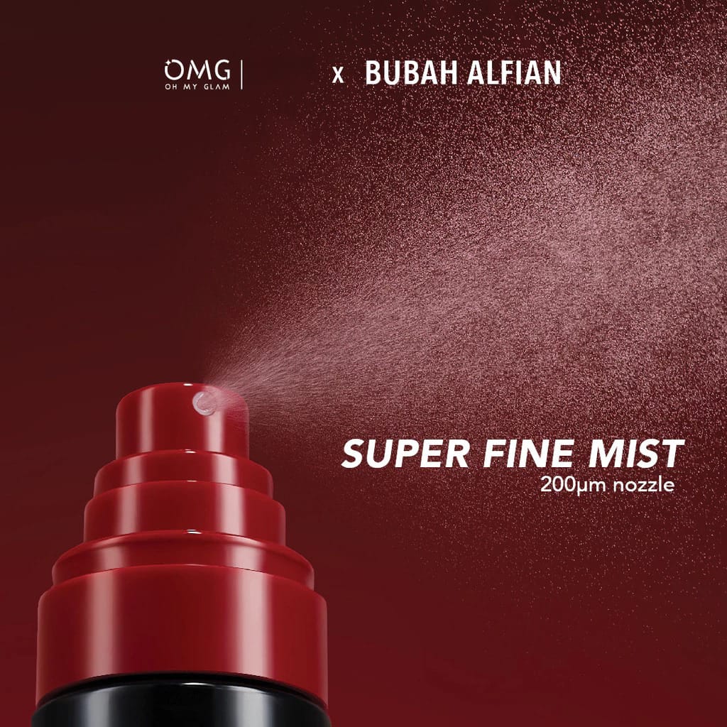 Oh My Glam x Bubah Alfian Fix & Lock Matte Setting Spray 60ml (OMG)