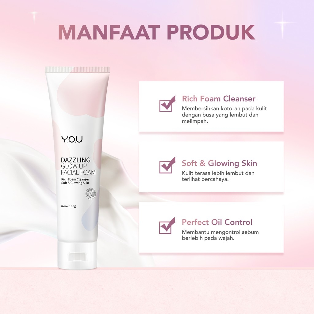 YOU Dazzling Glow Up Facial Foam 100gr