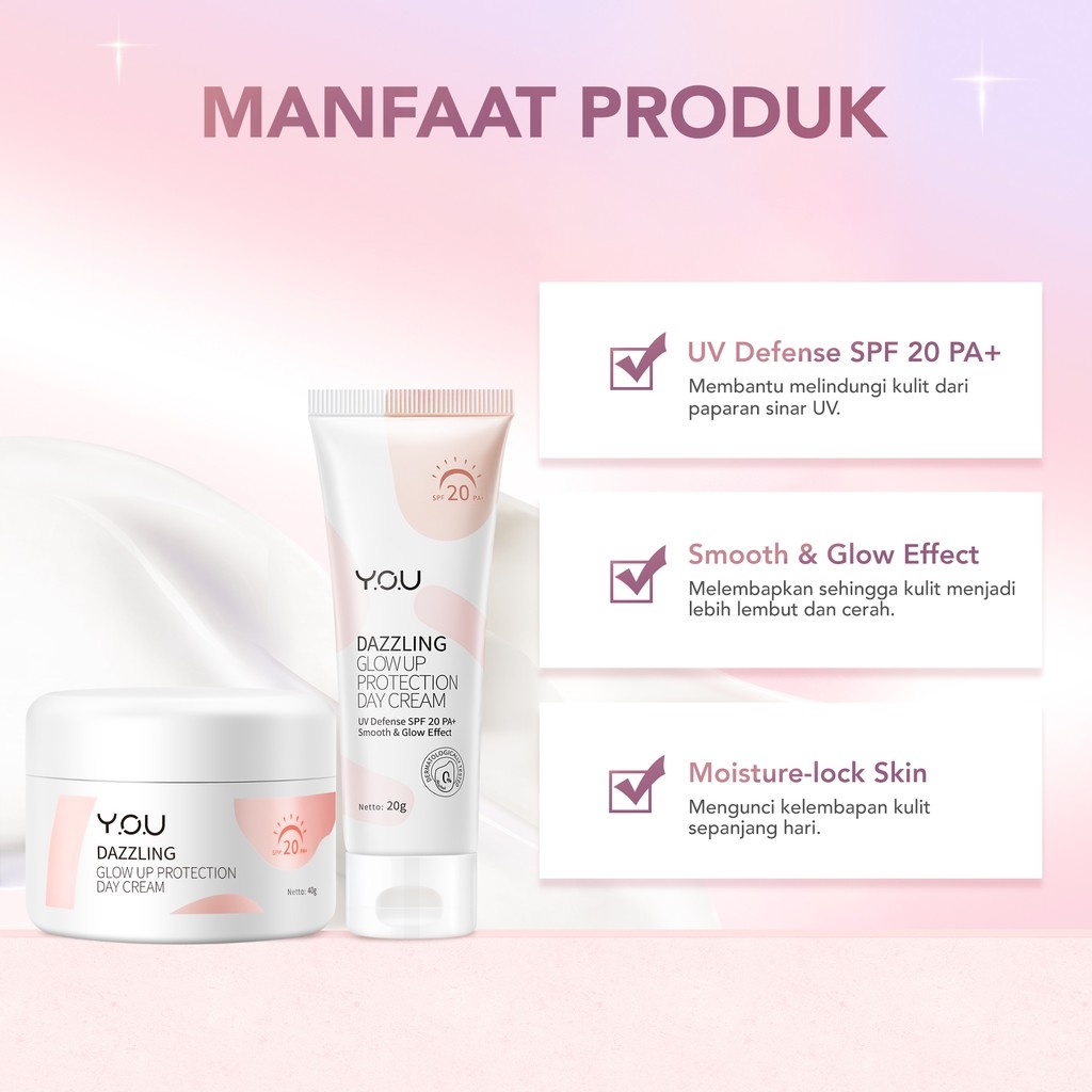 YOU Dazzling Glow Up Protection Day Cream 20gr *