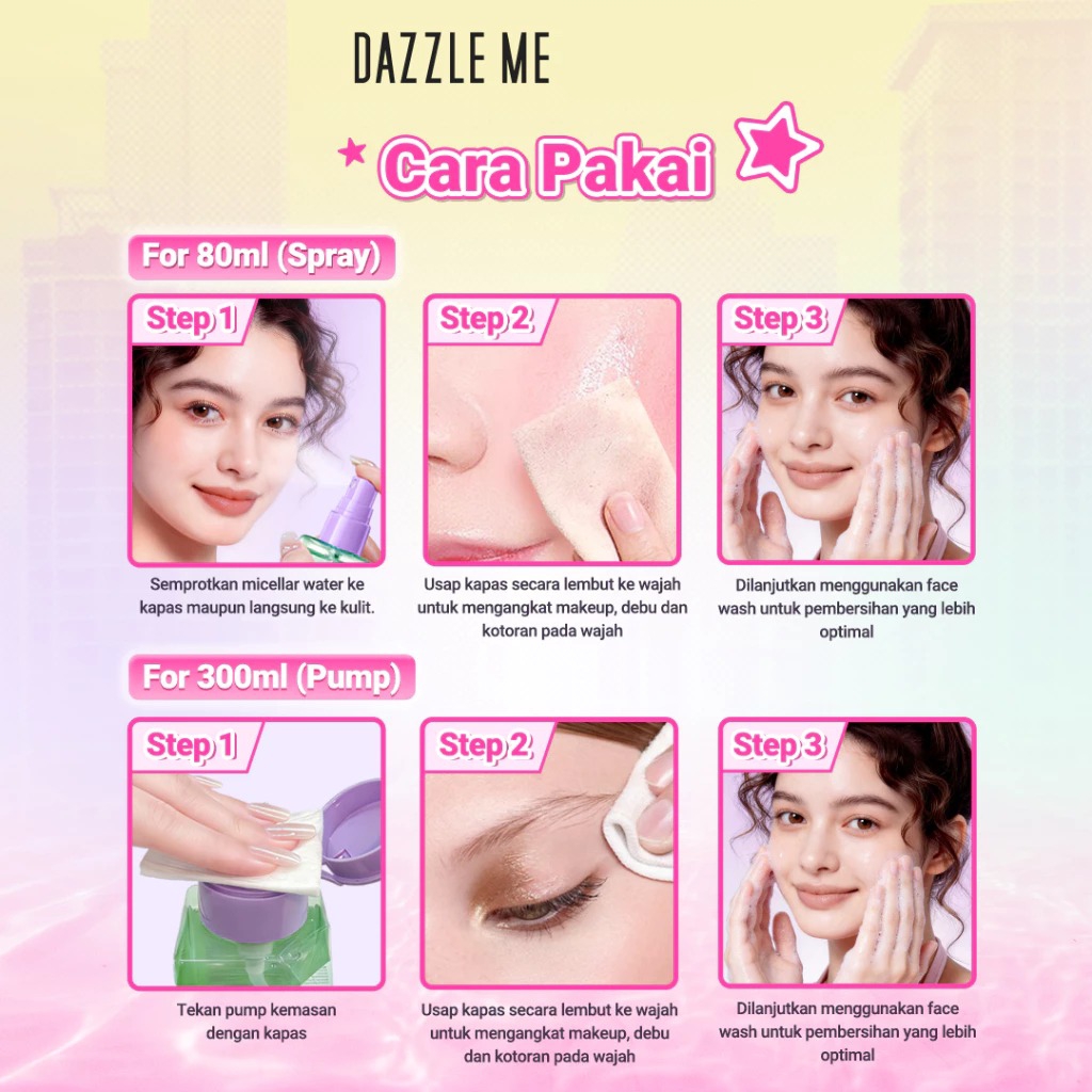 Dazzle Me Micellar Water 80ml - Acne (BHA-Centella)
