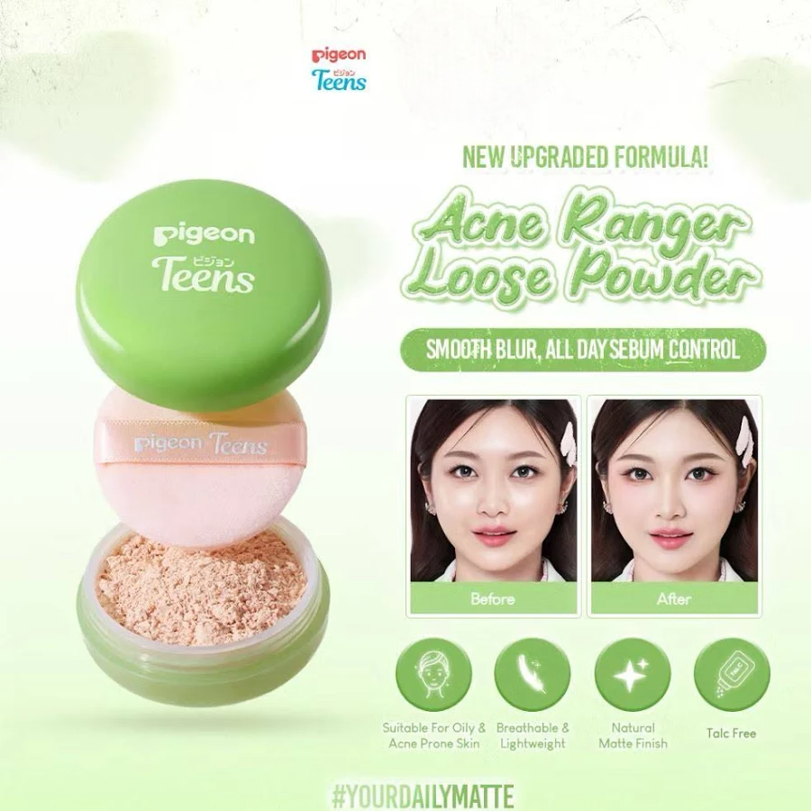 Pigeon Teens Loose Powder 9gr - Acne Ranger