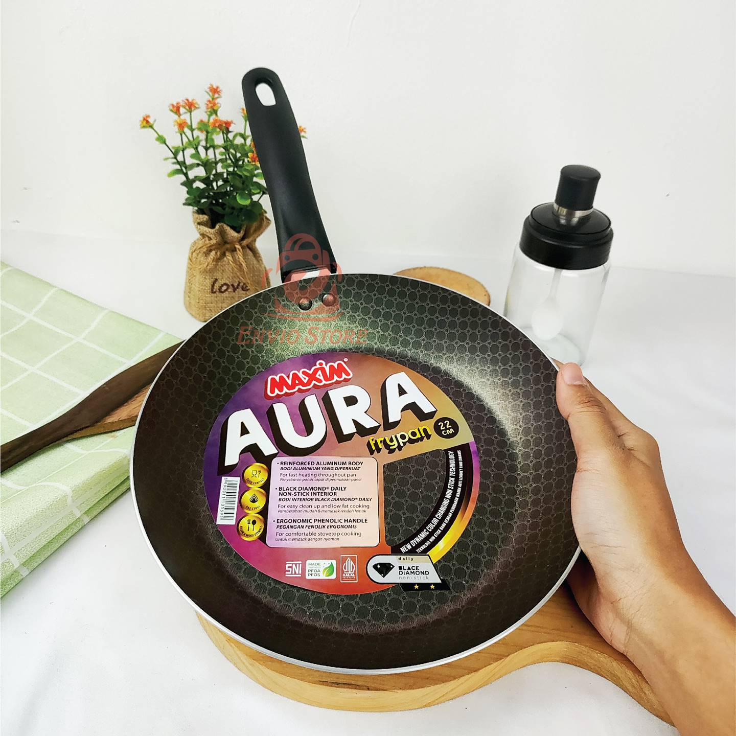 Maspion Maxim AURA Teflon 22cm - Frypan Non Stick