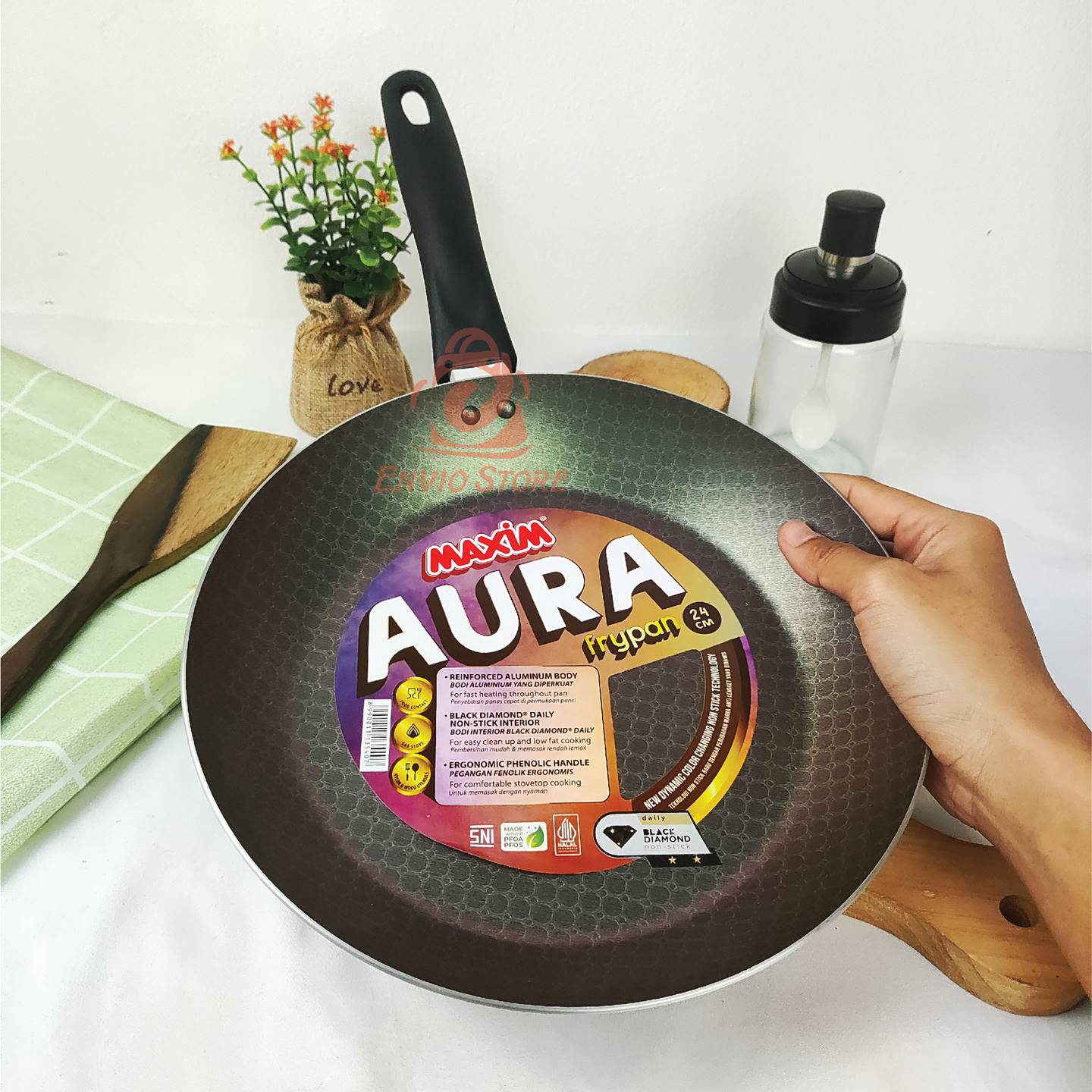 Maspion Maxim AURA Teflon 24cm - Frypan Non Stick