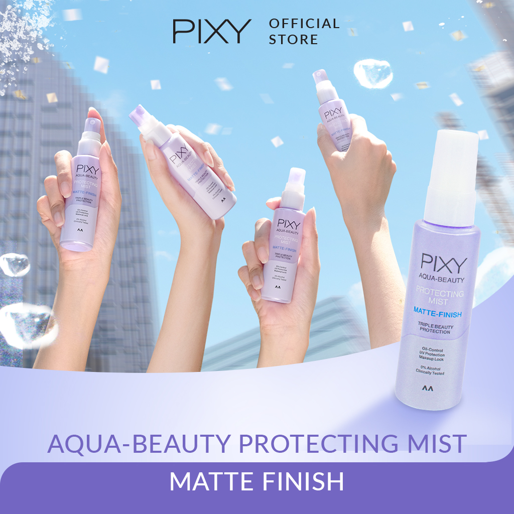 Pixy Aqua Beauty Protecting Mist Matte Finish 60ml (Ungu)