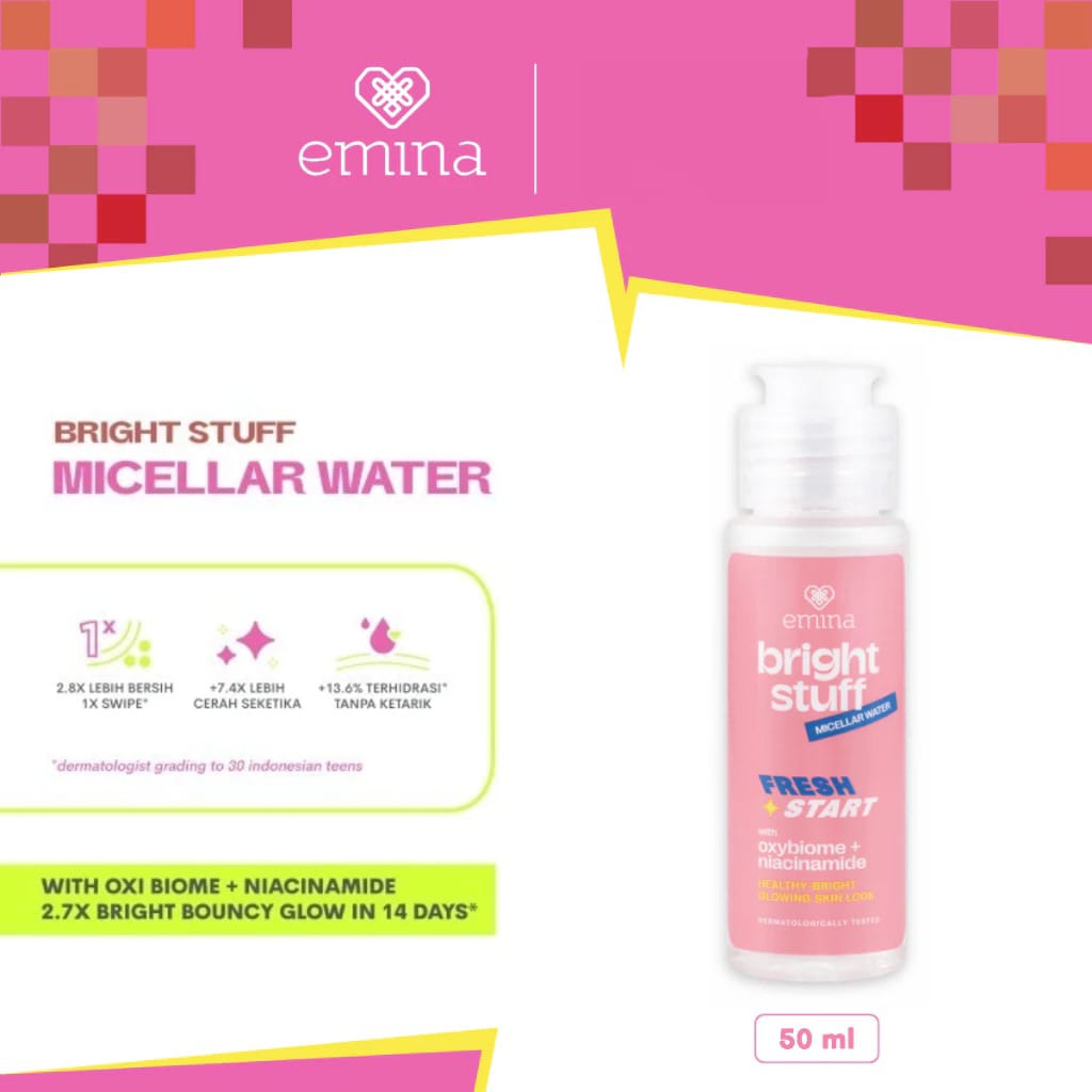 Emina Bright Stuff Micellar Water 50ml