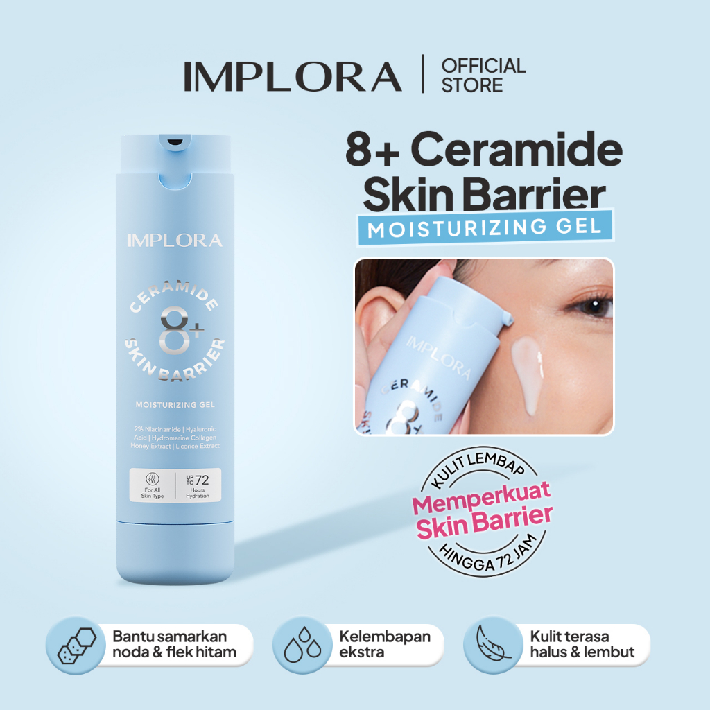 Implora 8+ Ceramide Skin Barrier Moisturizing Gel FULL SIZE 50ml