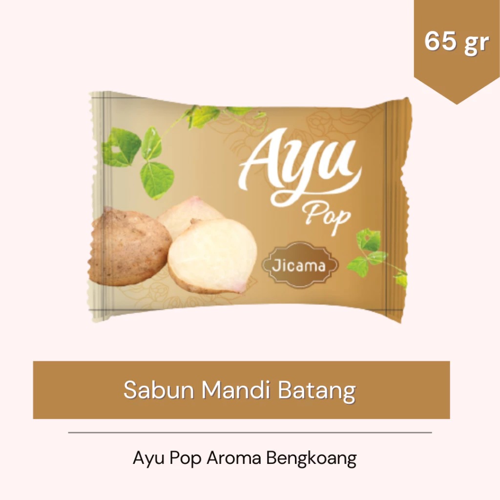 (PAKET ISI 10) Sabun Mandi Ayu Pop (Bar Soap) 65gr - Jicama (FREE Toples Snack)