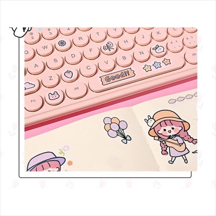 Stiker Momo Roll 2D Isi 4Roll + 10 Lembar (Sticker Waterproof Anti Air)