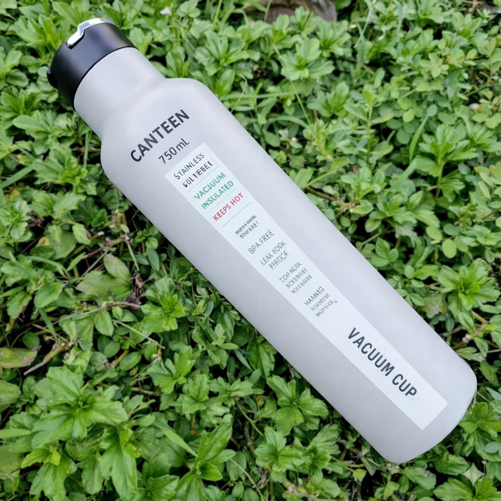 Tumbler Canteen Vacuum Stainless Steel 750ml – GREY (Botol Minum Tahan Panas & Dingin) Tumbler Canteen Vacuum Stainless Steel 750ml – GREY (Botol Minum Tahan Panas & Dingin)