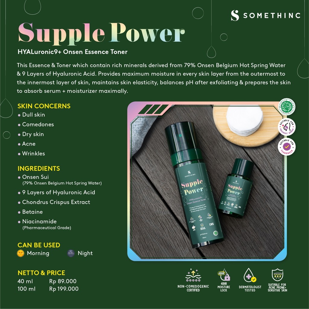 Somethinc Supple Power Hyaluronic9+ Onsen Essence Toner 120ml
