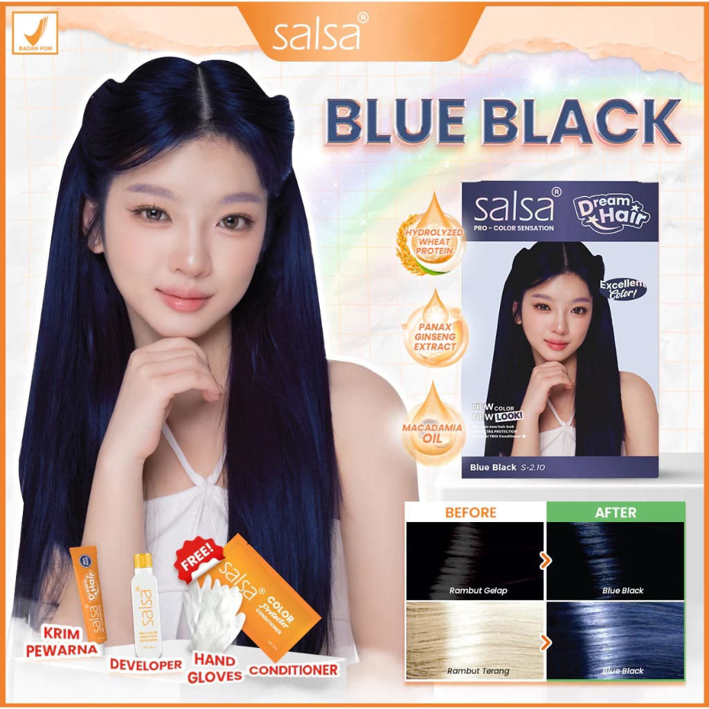 SALSA Dream Hair Pro Color Sensation - Blue Black (2.10)