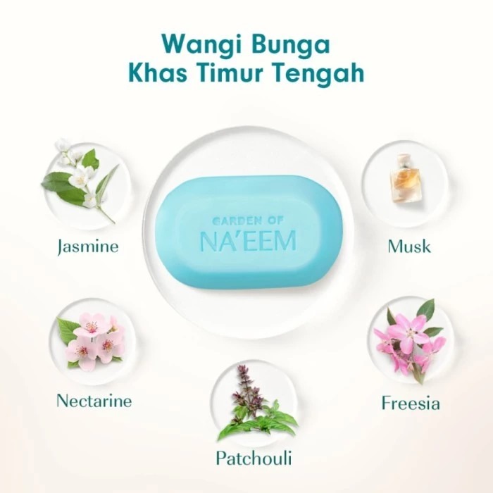 Garden Of Naeem Moisturizing Body Soap 75gr - Royal Jasmine *