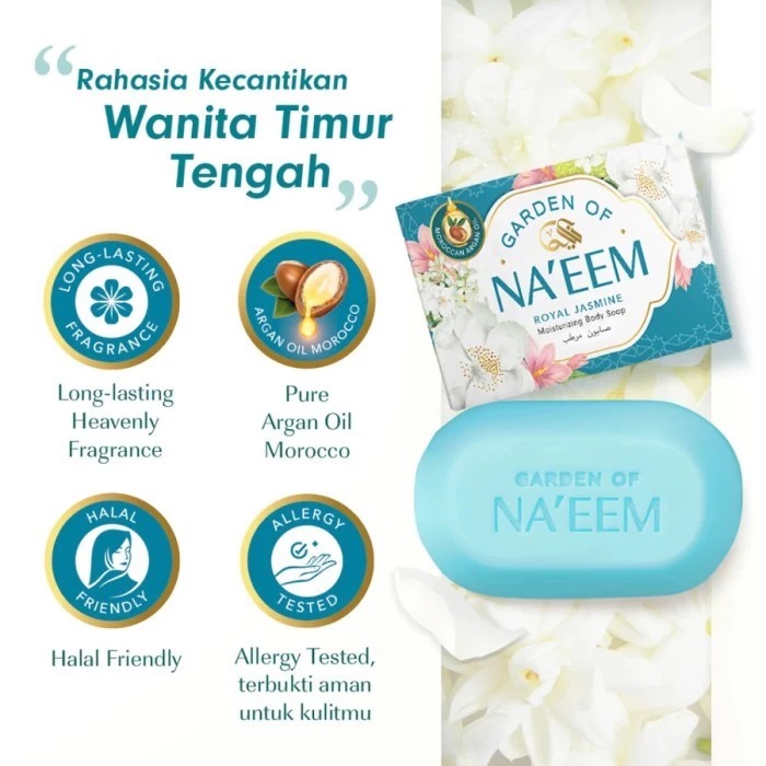 Garden Of Naeem Moisturizing Body Soap 75gr - Royal Jasmine *