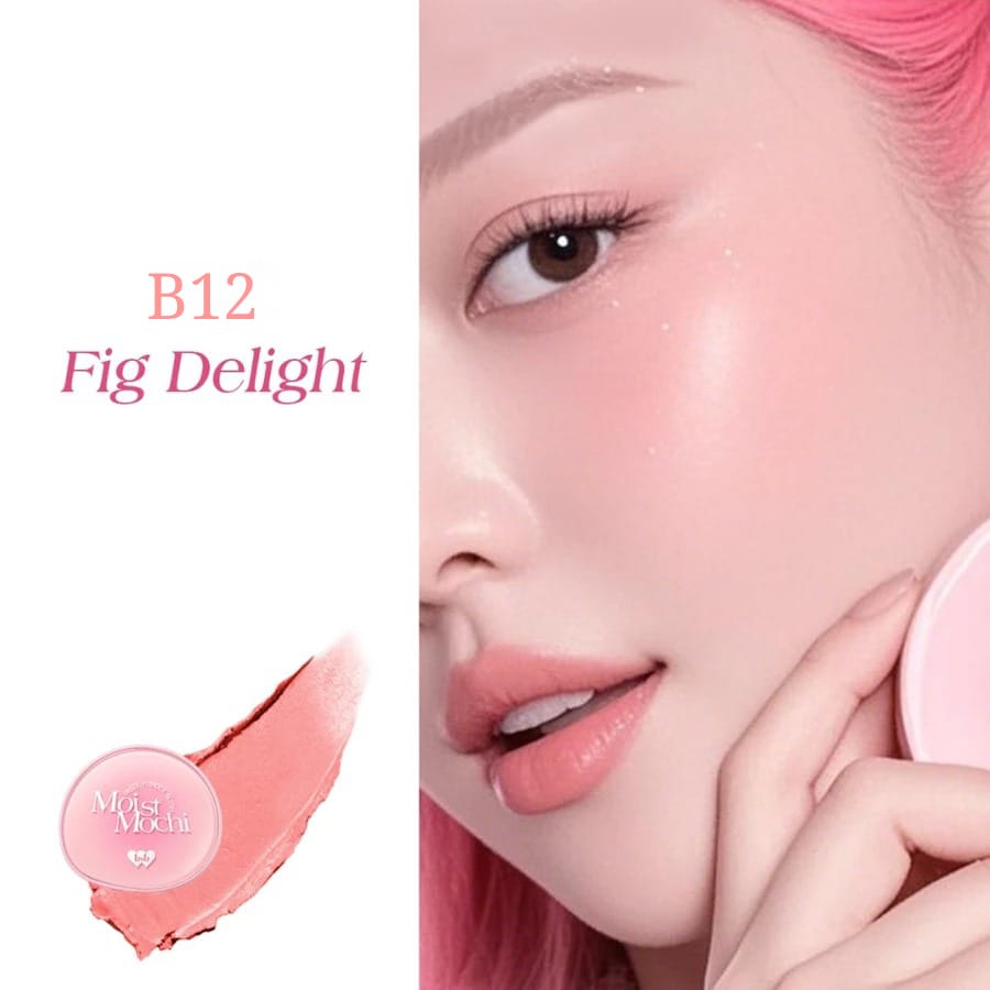 BNB Barenbliss Moist Mochi Paste Powder Blush 4.5gr - B12 Fig Delight