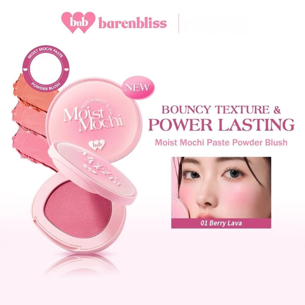 BNB Barenbliss Moist Mochi Paste Powder Blush 4.5gr - B12 Fig Delight