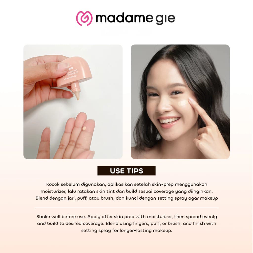 Madame Gie Hydrating Silk Skin Tint SPF34 PA+++ 15ml - 03 Medium Neutral