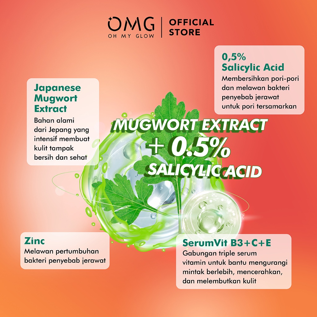 Oh My Glow Serum 20ml - Mugwort Acne Serum (OMG)
