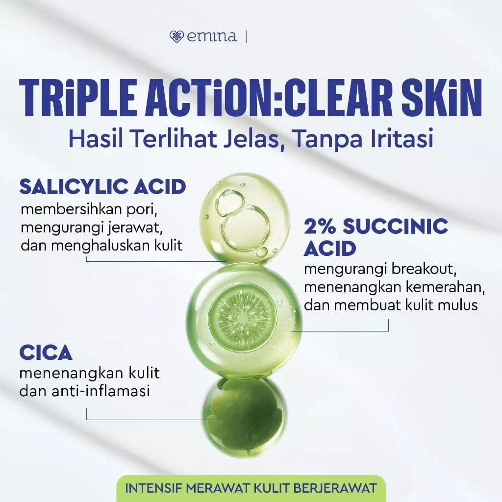 Emina Water Gel 30gr - Cica Triacid Acne Clear