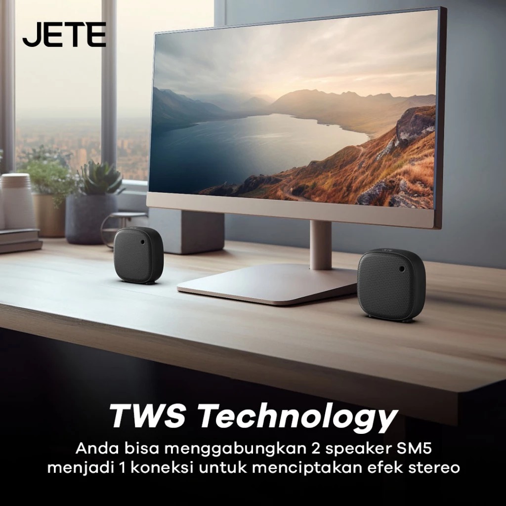 JETE Speaker Bluetooth - SM5 Black (5W)