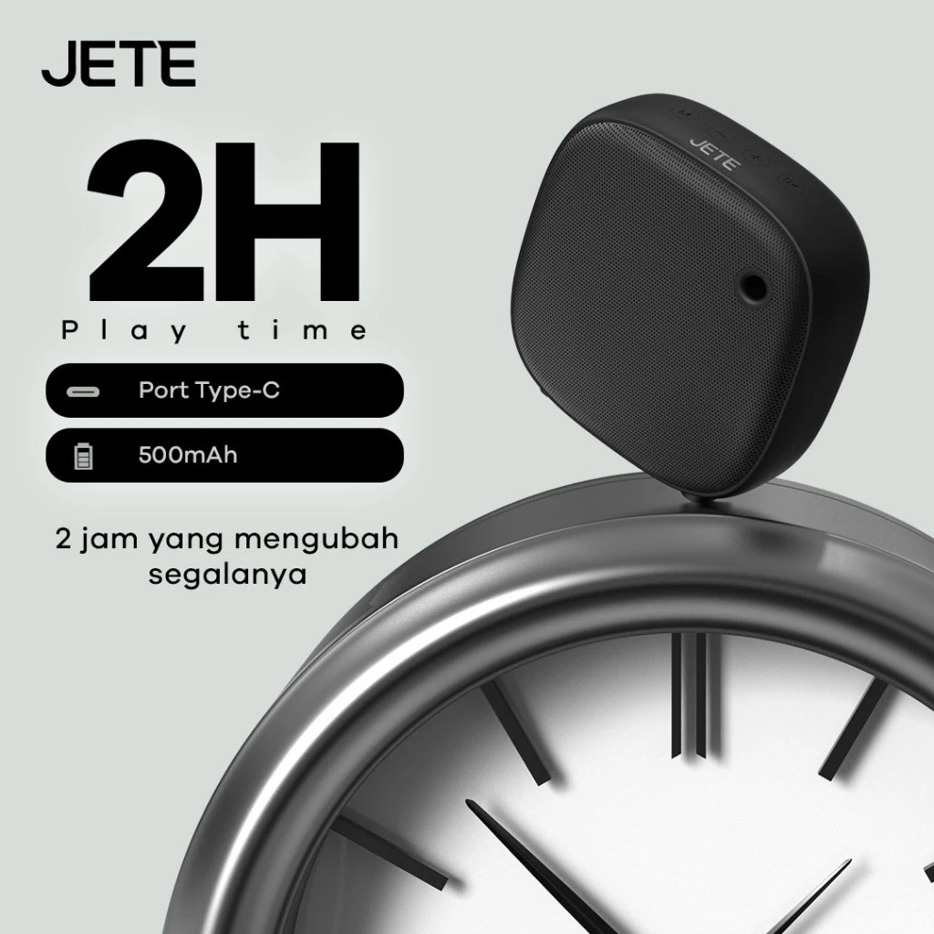 JETE Speaker Bluetooth - SM5 Black (5W)