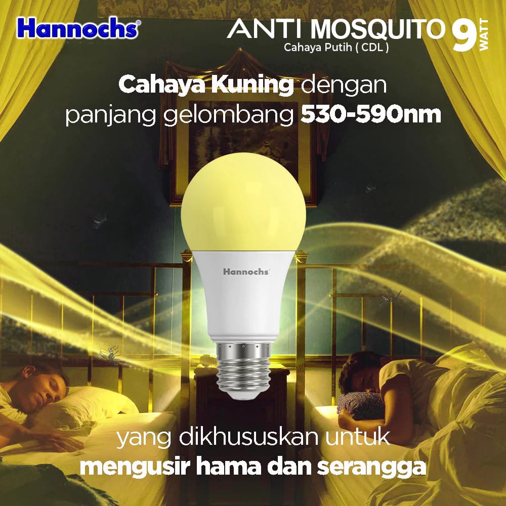 Hannochs Lampu LED Anti Mosquito - 9Watt (9W) CDL Hannochs Lampu LED Anti Mosquito - 9Watt (9W) CDL