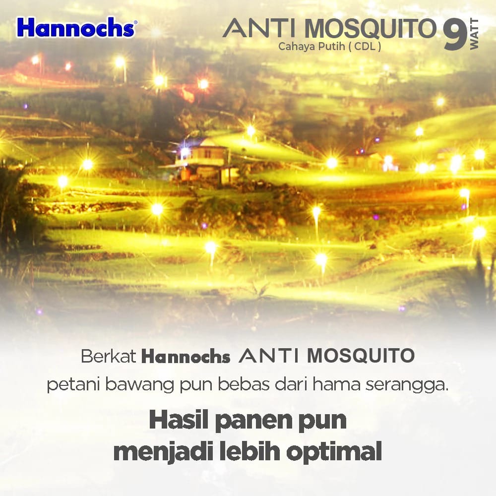 Hannochs Lampu LED Anti Mosquito - 9Watt (9W) CDL Hannochs Lampu LED Anti Mosquito - 9Watt (9W) CDL