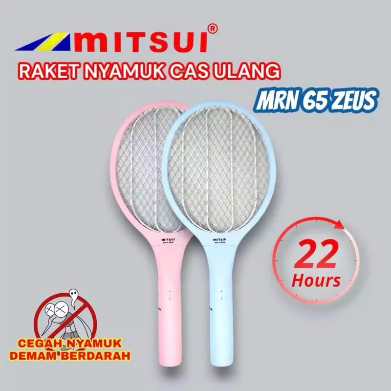 Mitsui Raket Nyamuk Elektrik Rechargeable - Flash MRN 65 Zeus Mitsui Raket Nyamuk Elektrik Rechargeable - Flash MRN 65 Zeus