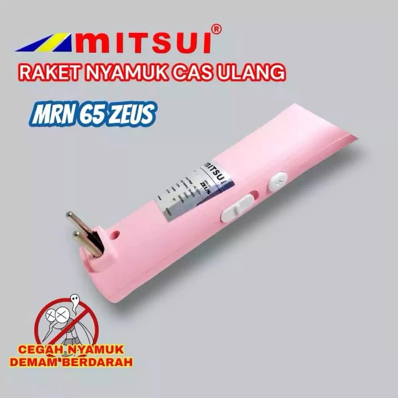 Mitsui Raket Nyamuk Elektrik Rechargeable - Flash MRN 65 Zeus