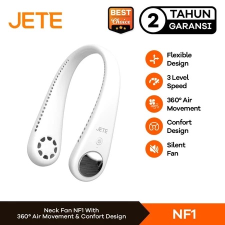 JETE NF1 Portable Neck Fan with 3 Speed (Kipas Angin Leher Portable) JETE NF1 Portable Neck Fan with 3 Speed (Kipas Angin Leher Portable)