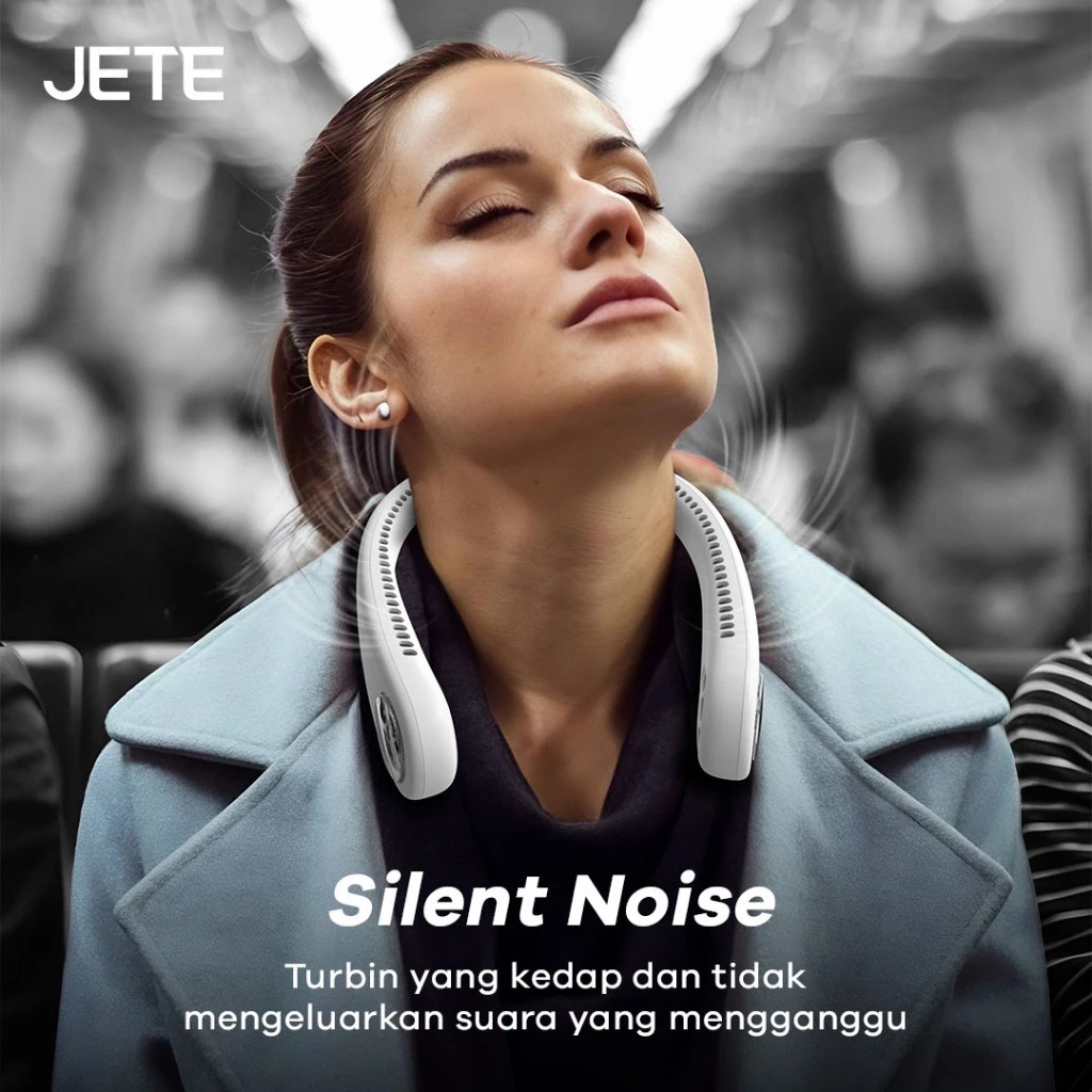 JETE NF1 Portable Neck Fan with 3 Speed (Kipas Angin Leher Portable)