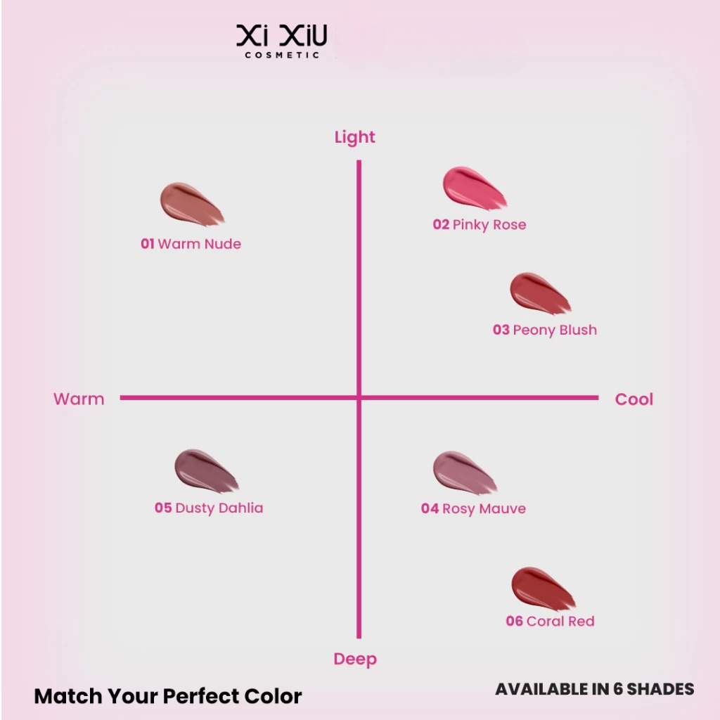 Xi Xiu Divine Blooming Tinted Lip Color 3.8gr - 806 Coral Red
