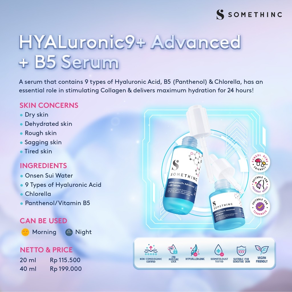 Somethinc Hyaluronic9 + Advanced + B5 Serum 20ml *