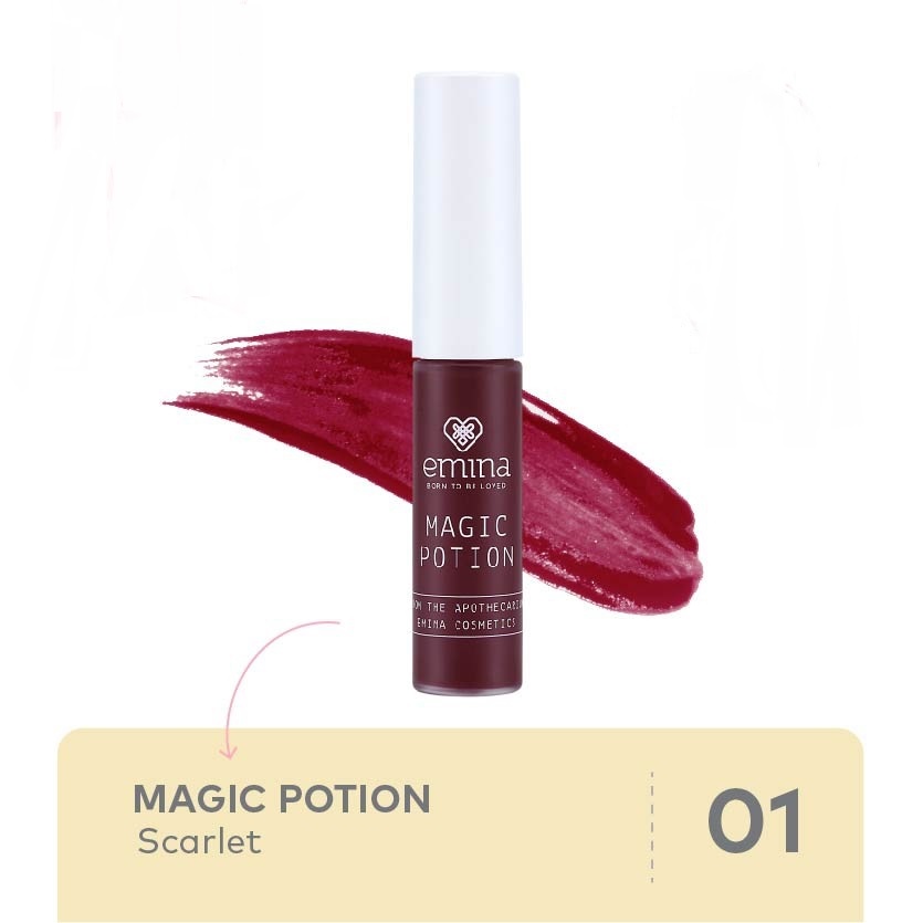 Emina Magic Potion Lip Tint 5,5ml - 01 Scarlet Emina Magic Potion Lip Tint 5,5ml - 01 Scarlet