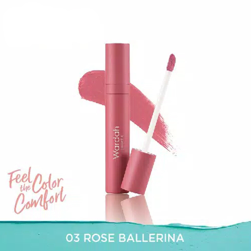 Wardah Colorfit Velvet Matte Lip Mousse 03 Rose Ballerina