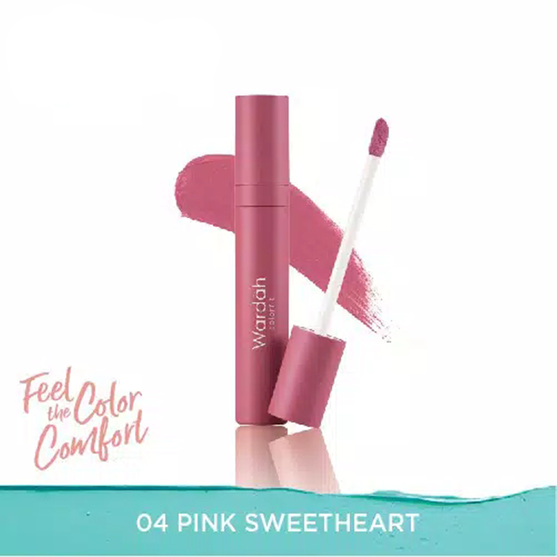 Wardah Colorfit Velvet Matte Lip Mousse 04 Pink Sweetheart Wardah Colorfit Velvet Matte Lip Mousse 04 Pink Sweetheart