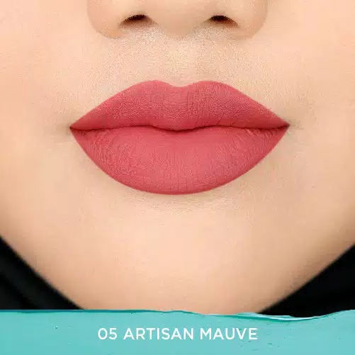Wardah Colorfit Velvet Matte Lip Mousse 05 Artisan Mauve