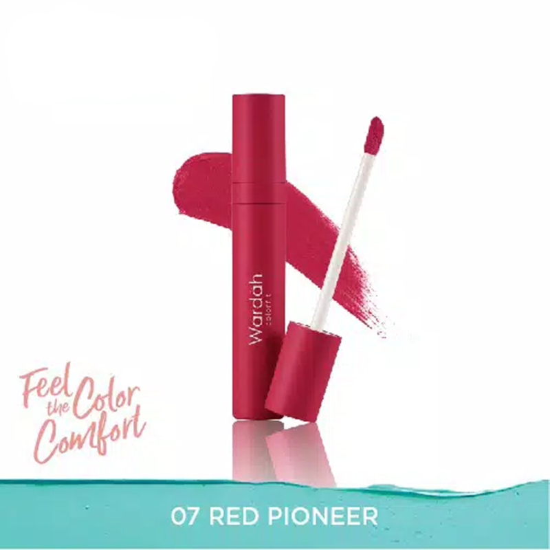 Wardah Colorfit Velvet Matte Lip Mousse 07 Red Pioneer