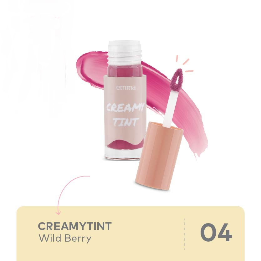 Emina Creamy Tint Liptint 3.6g - 04 Wild Berry