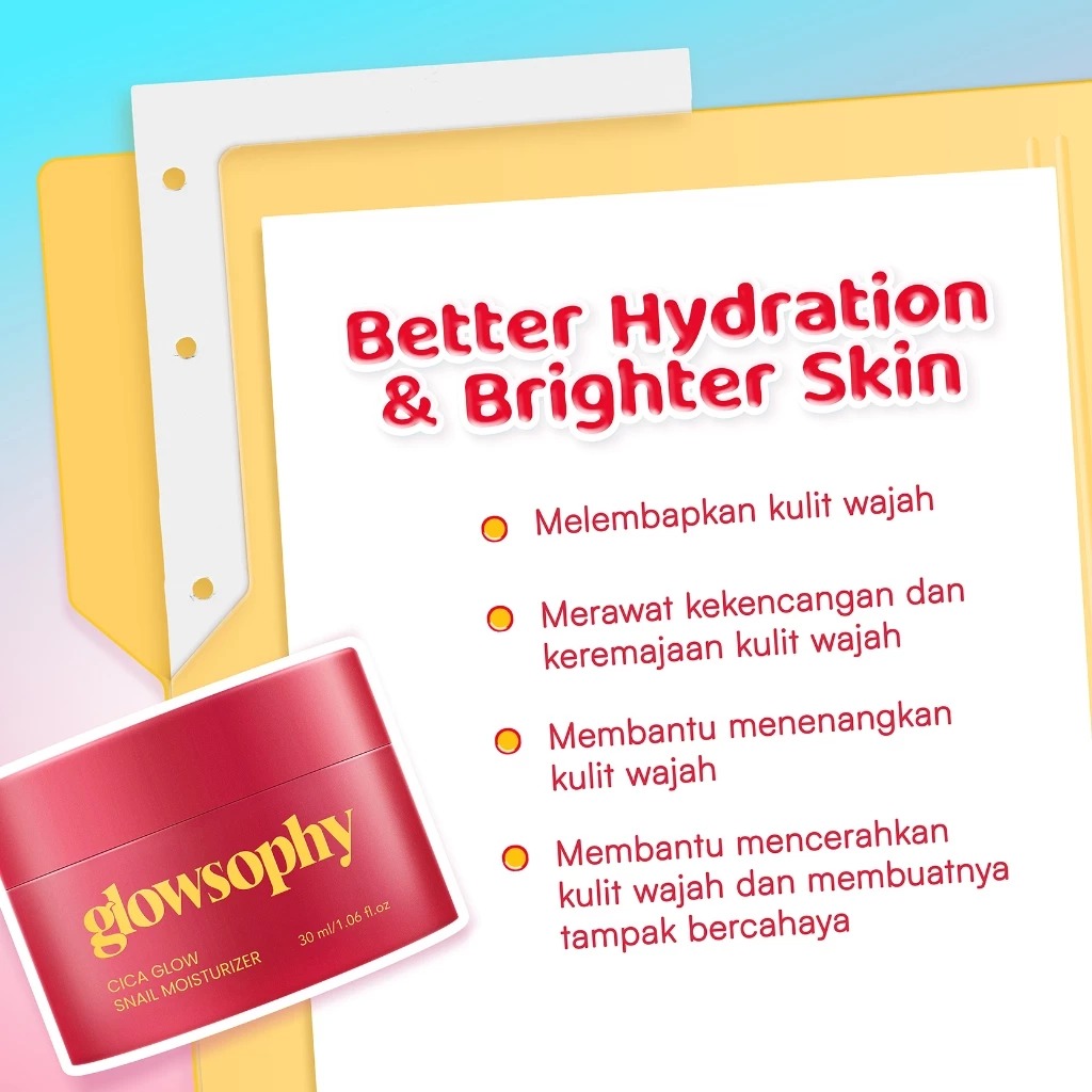 Glowsophy Cica Glow Snail Moisturizer 30ml